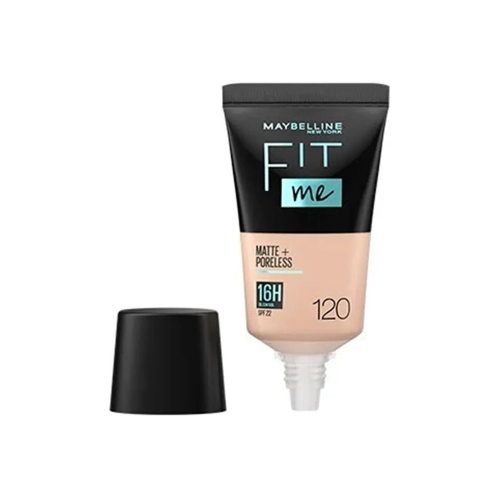 Maybelline Fit Me Matte+Poreless Liquid Foundation Tube - 18mlA