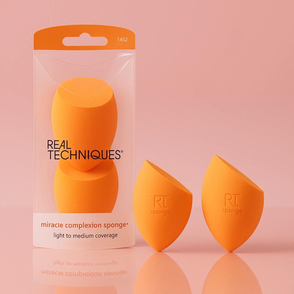 Real Techniques 2 Pack Miracle Complexion SpongeA