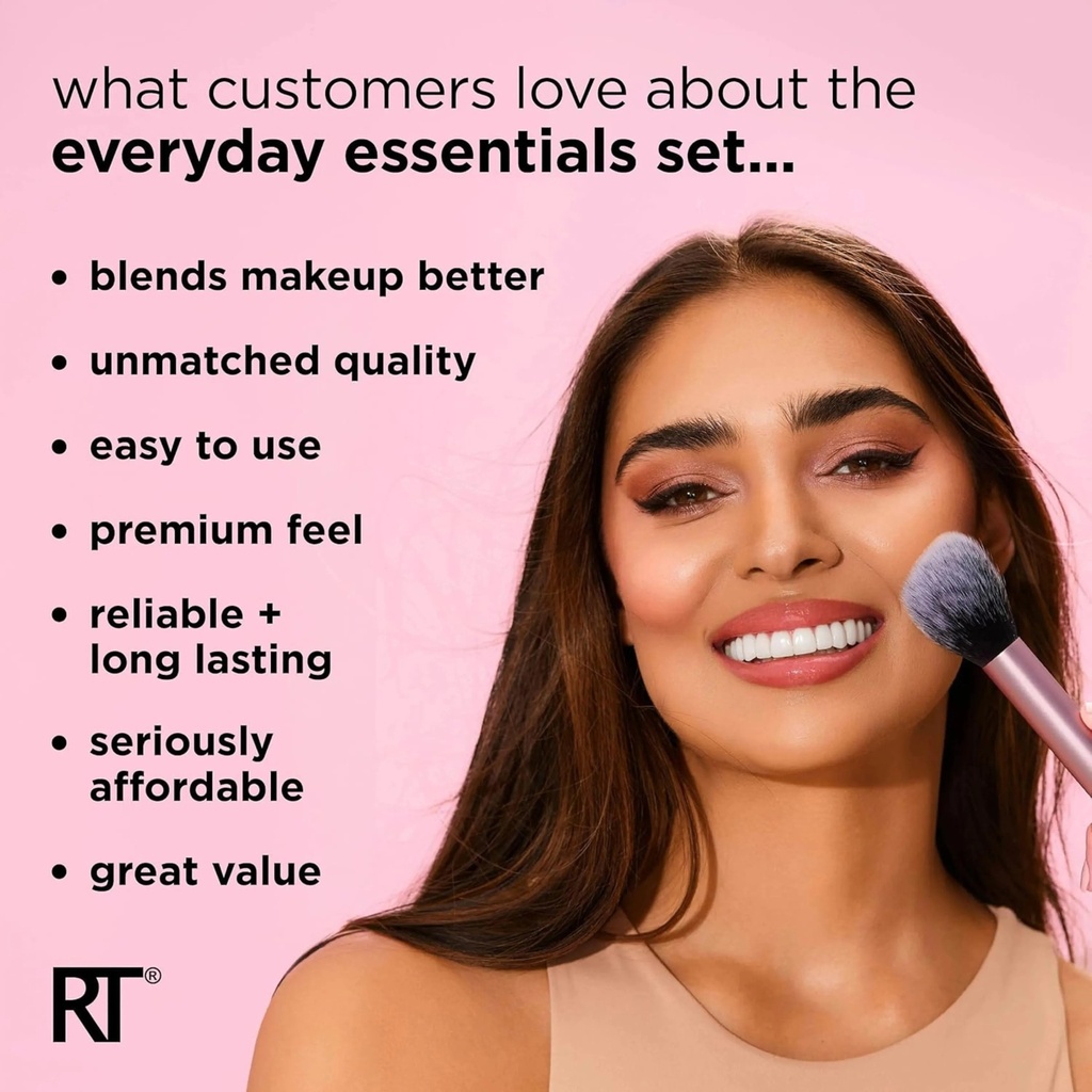 Real Techniques Everyday Essentials Makeup Brush SetD