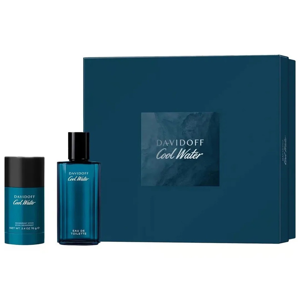 Davidoff Cool Water Set EDT 75ML + Deodorant Stick 75g B