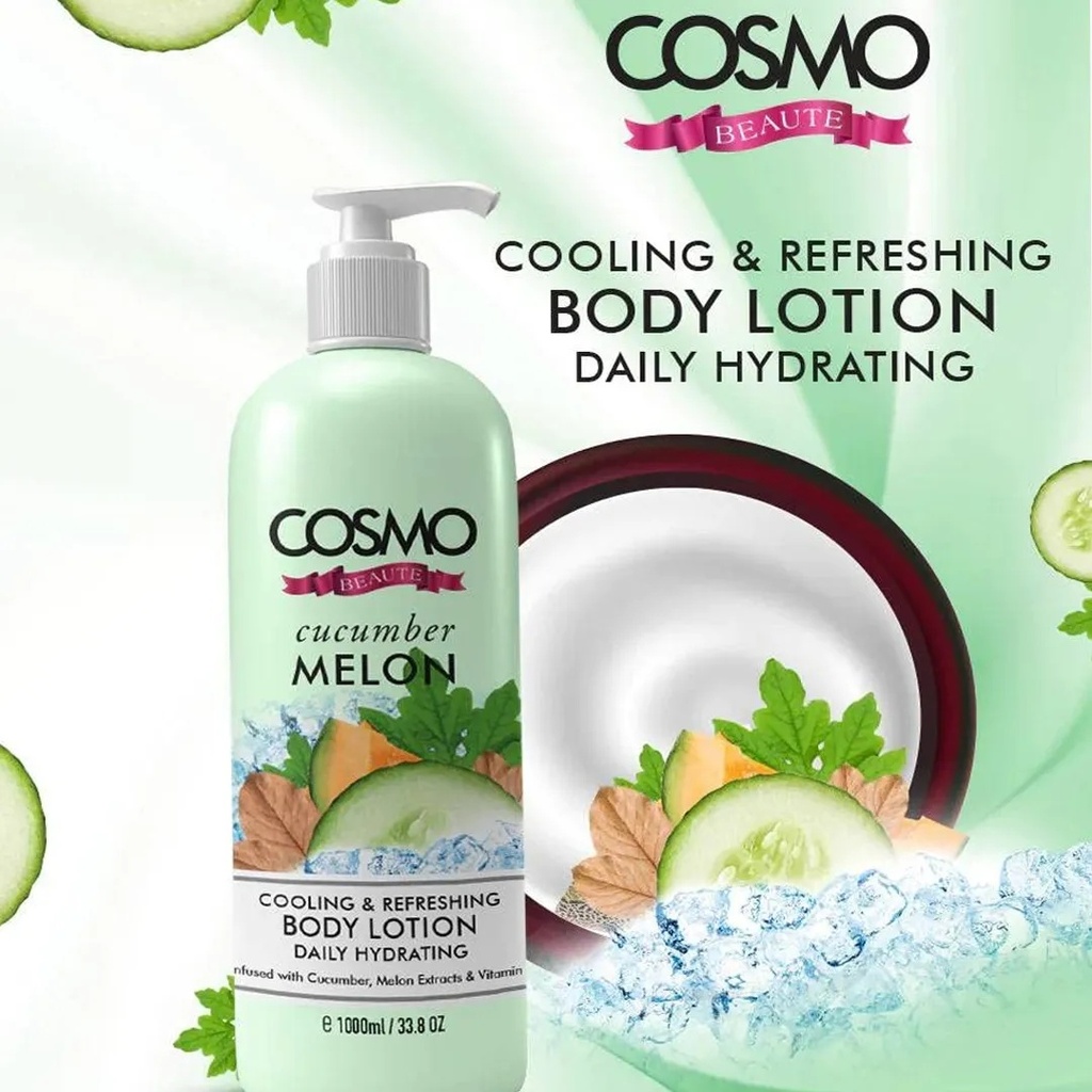 Cosmo Cucumber Melon Body Lotion 1000MLA