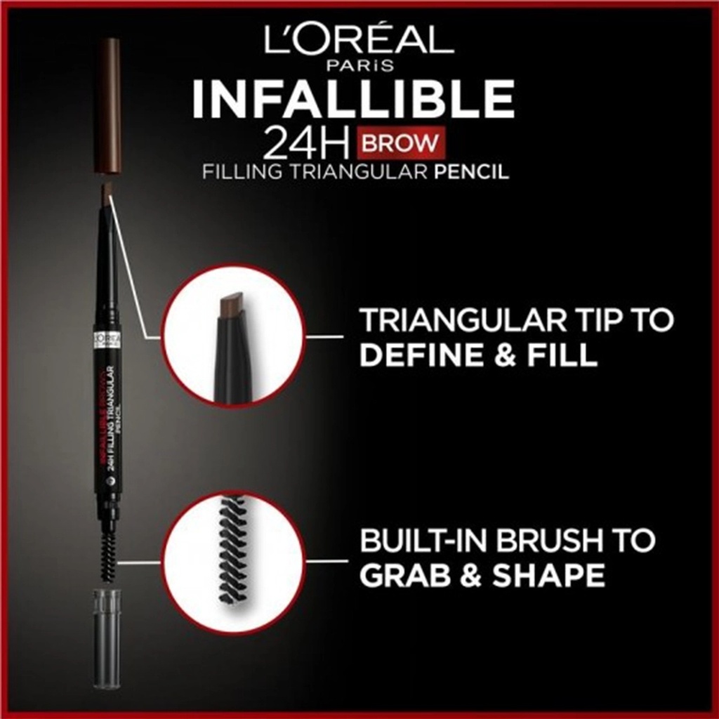 L'oreal Infallible 24h Brow Filling Triangular PencilA