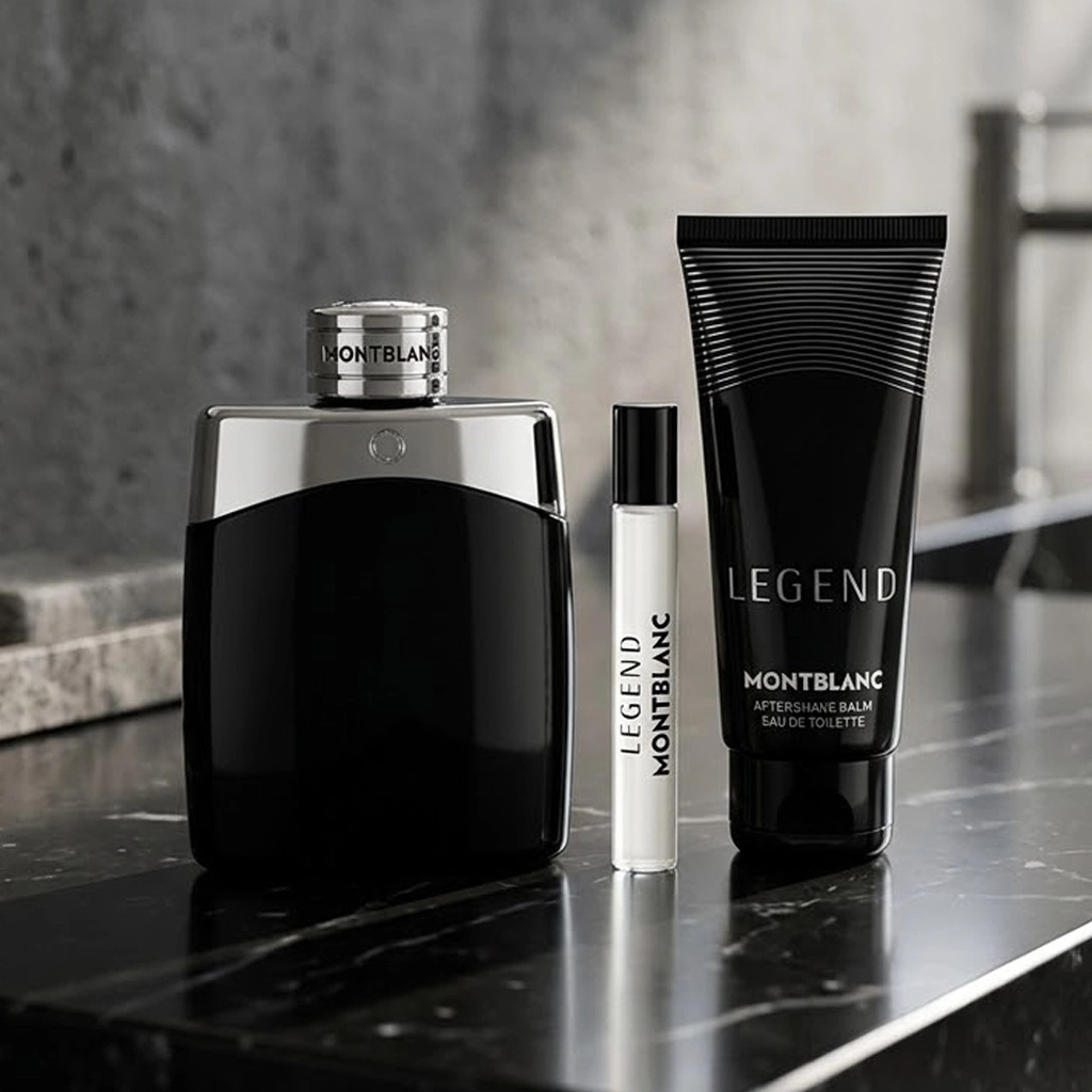 Mont Blanc Set Legend Gift Set EDP 100ML + Shower Gel 100ML + Travel Spray 15MLA