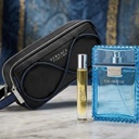 Versace Man Eau Fraîche Gift Set EDT 100ML + Travel Spray 10ML + TrousseA