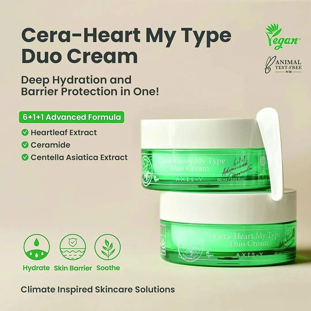 Axis-Y Cera-Heart My Type Duo Cream 60MLA