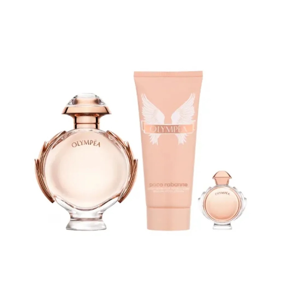 Olympea Gift Set EDP 80ML + Body Lotion 100ML + Travel Spray 6MLB