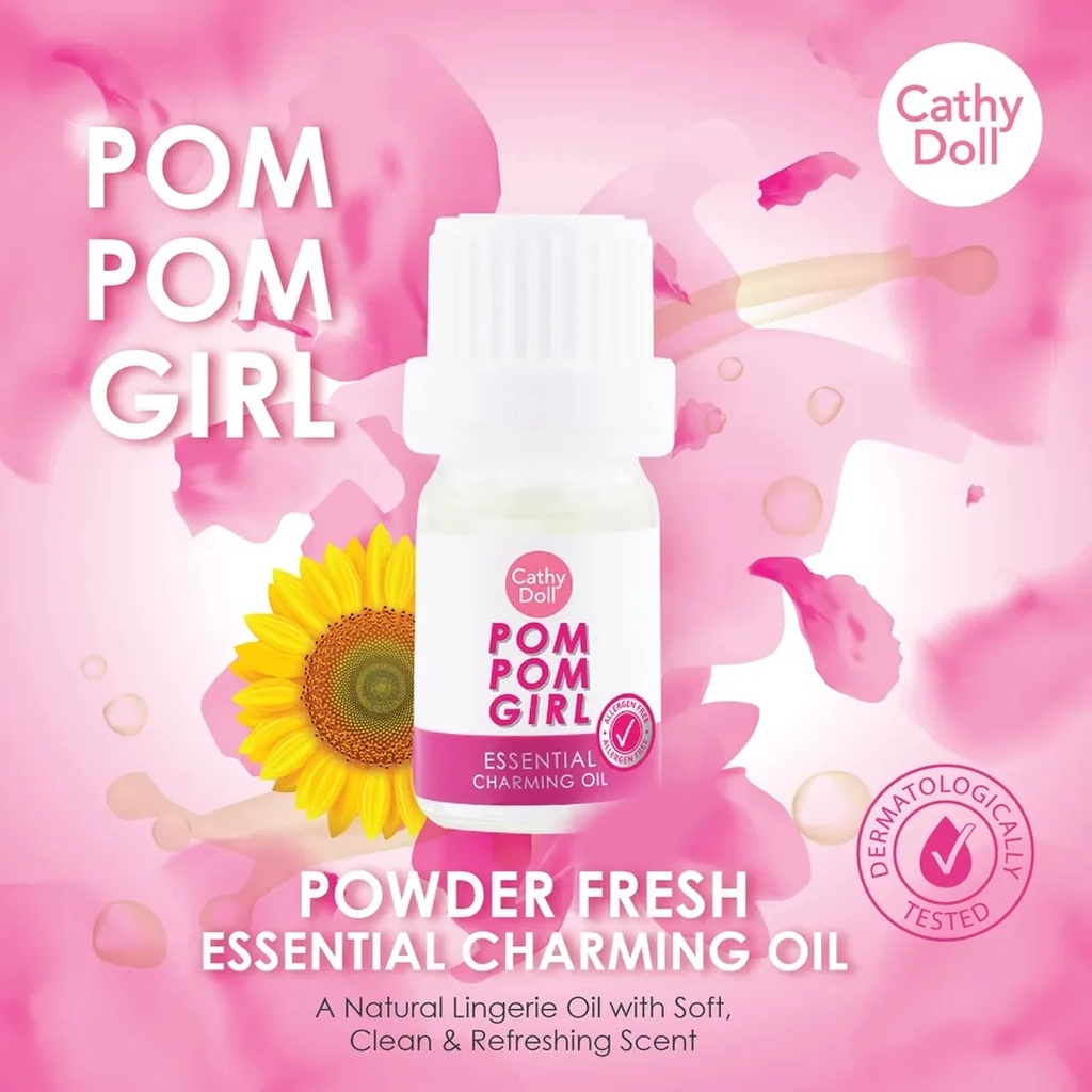 Cathy Doll Pom Pom Girl Essential Charming Oil Powder Fresh 5MLA