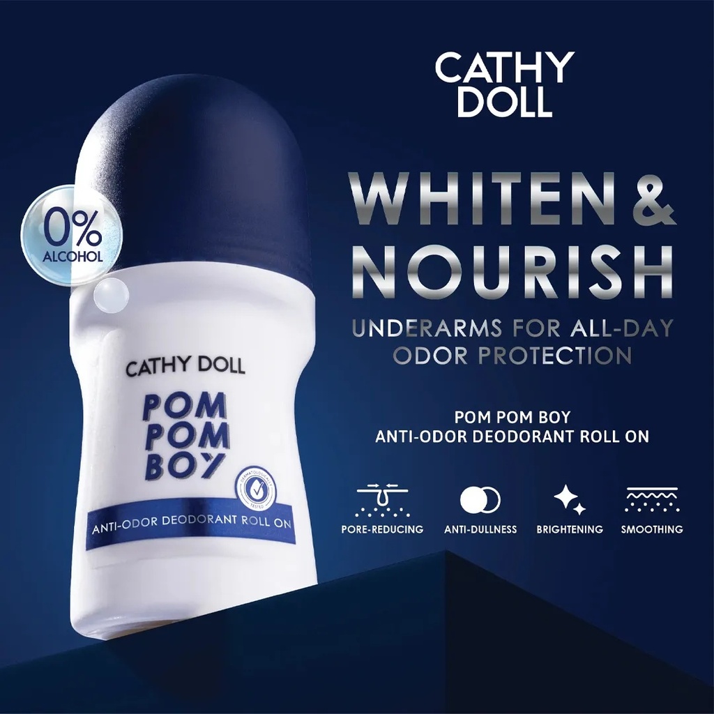 Cathy Doll Pom Pom Boy Anti-Odor Roll On 50MLA