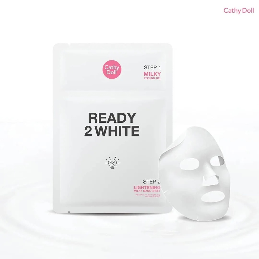 Cathy Doll Ready 2 White Lightening Milky Mask Sheet 2 StepB