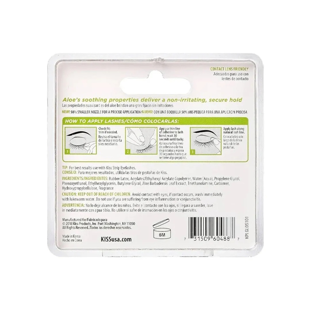Kiss Everez Aloe Vera Adhesive Clear GlueB