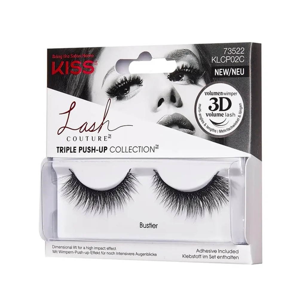 Kiss Lash Couture Triple Push-Up W/Glue- BustierA