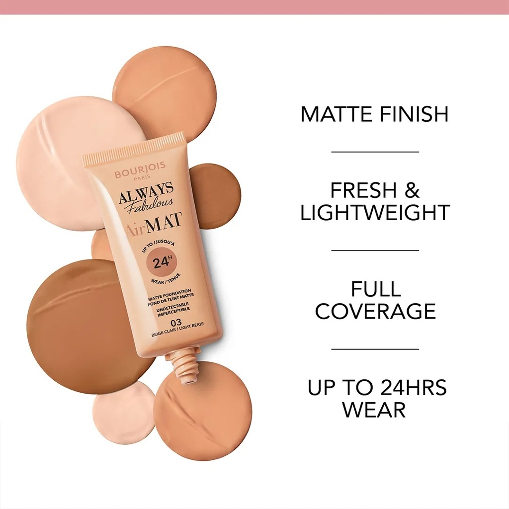 Bourjois Always Fabulous Air Mat Foundation - 30mlB