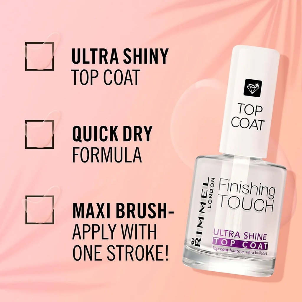 Rimmel Finishing Touch Ultra Shine Top Coat Polish  - ClearA