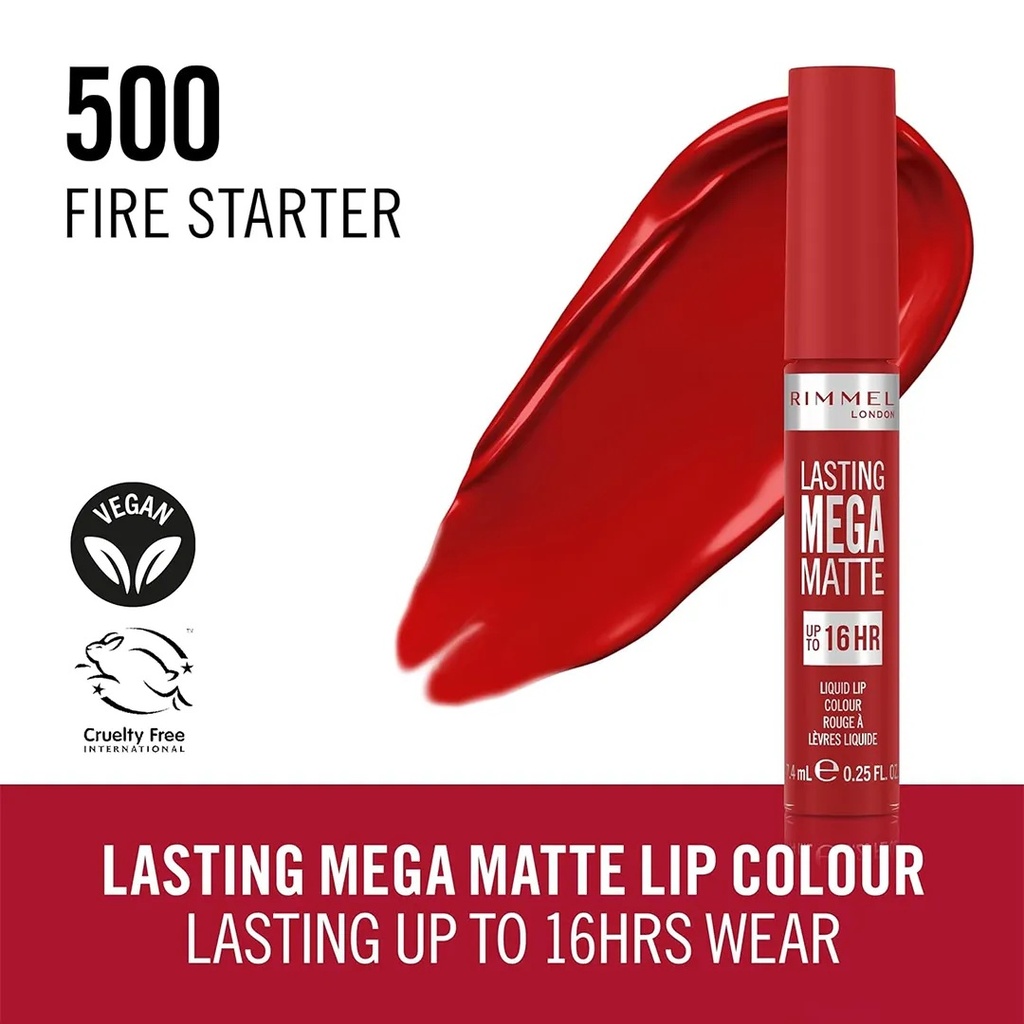 Rimmel Lasting Mega Matte Liquid Lipstick - 7.4mlA