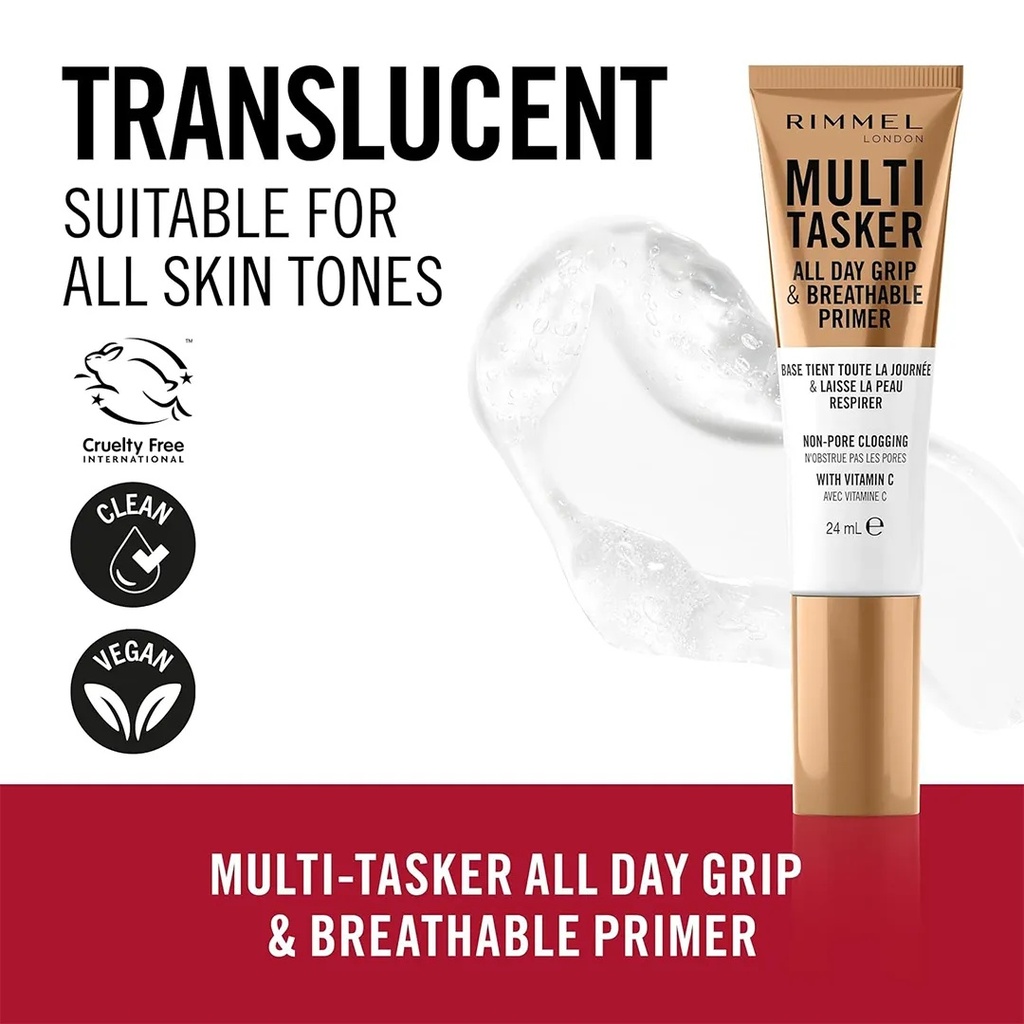 Rimmel  Multi-Tasker All Day Grip And Breathable Primer - 24mlA