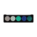 Aqua Gems - 5 Shades Glitter Palette EA