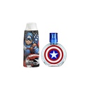 Marvel Captain America Set Back Pack - Eau De Toilette 50ml + Shower Gel 300mlA