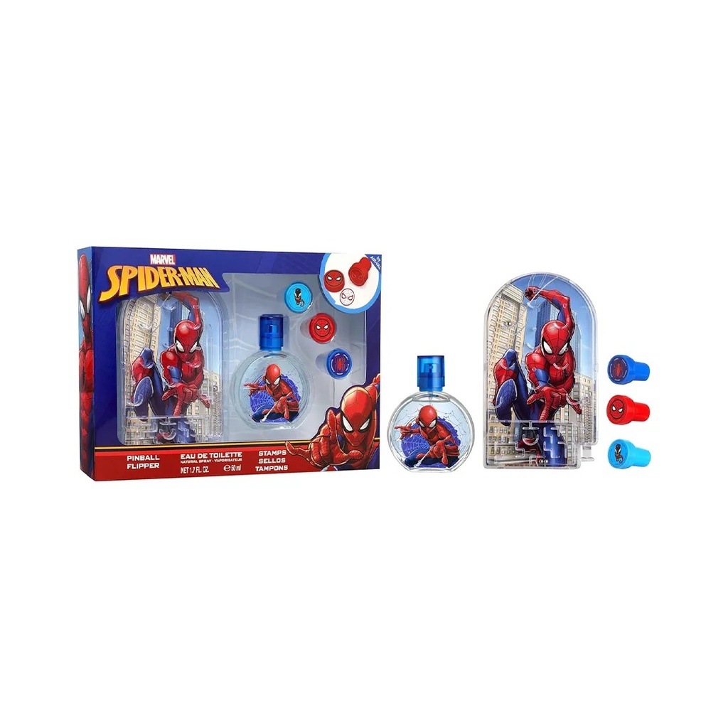 Spiderman Spider-Man Set - Eau De Toilette 50ml Pinball and StampsB