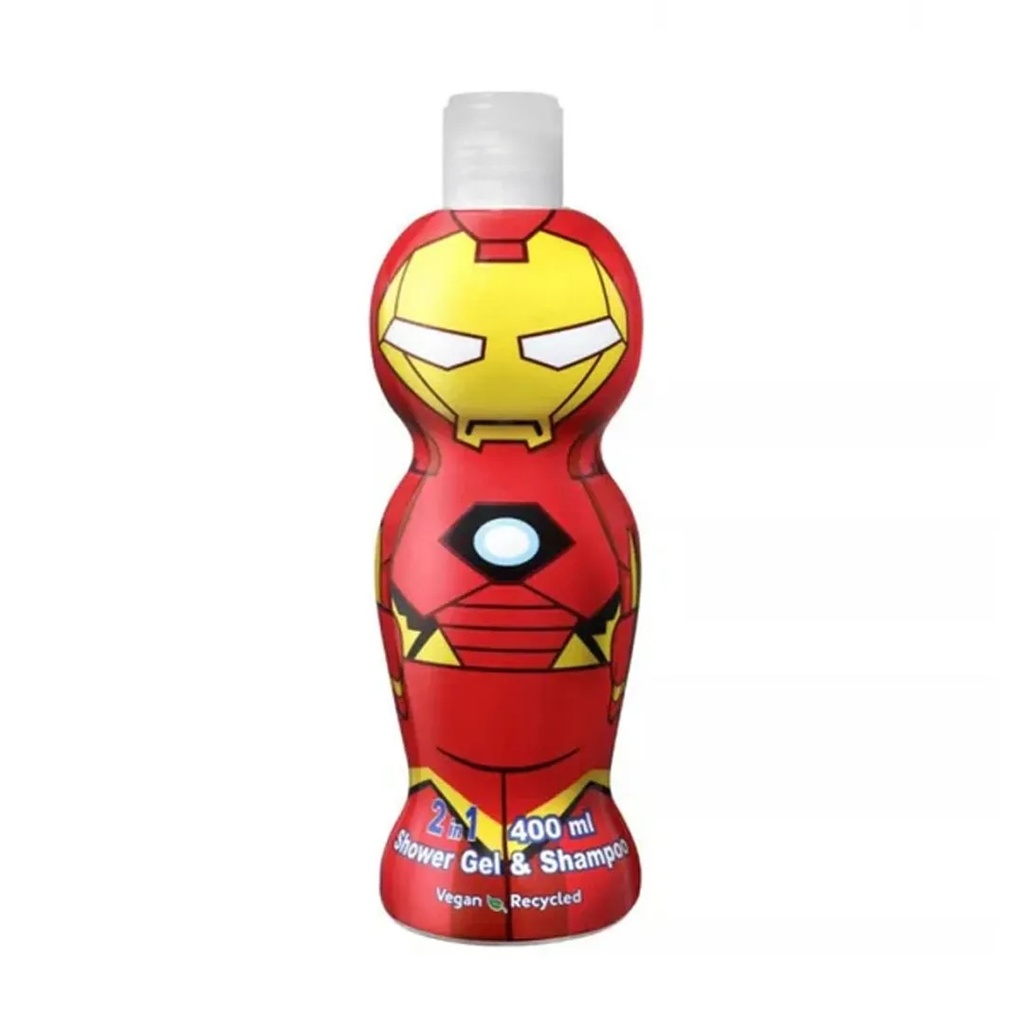 Marvel Ironman Figure 2D Shower Gel And Shampoo 2 in 1 -  400 mlB
