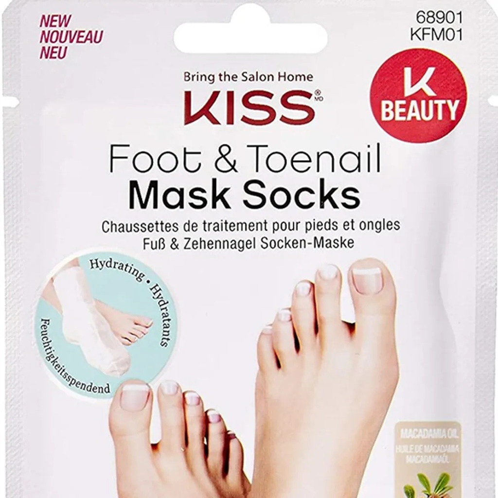 Kiss And Broadway Foot & Toenail Mask SocksB