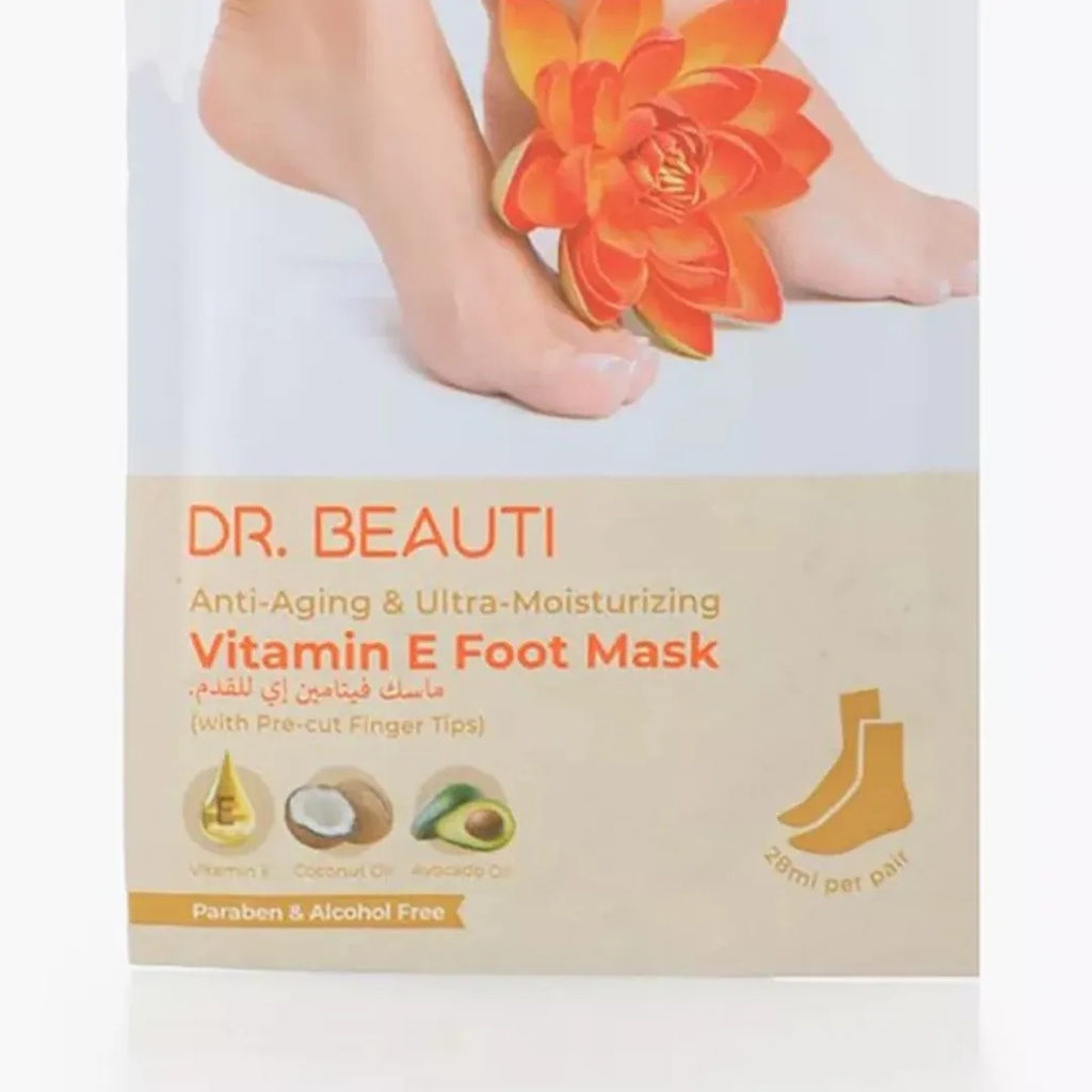 Dr. Beauti Anti-Aging & Ultra Moisturizing Vitamin E Foot MaskA