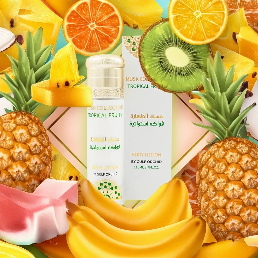 Gulf Orchid Musk Tahara Body Lotion  Tropical Fruits - 110mlA