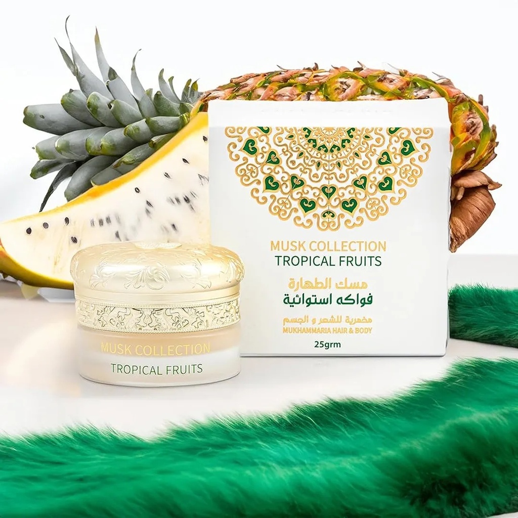 Gulf Orchid Musk Collection Mukhmariya Hair And Body 25g - Tropical FruitsA