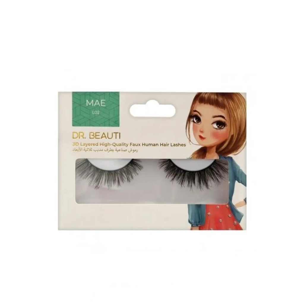 Dr. Beauti 3D Layered Single Faux Human Hair Lashes