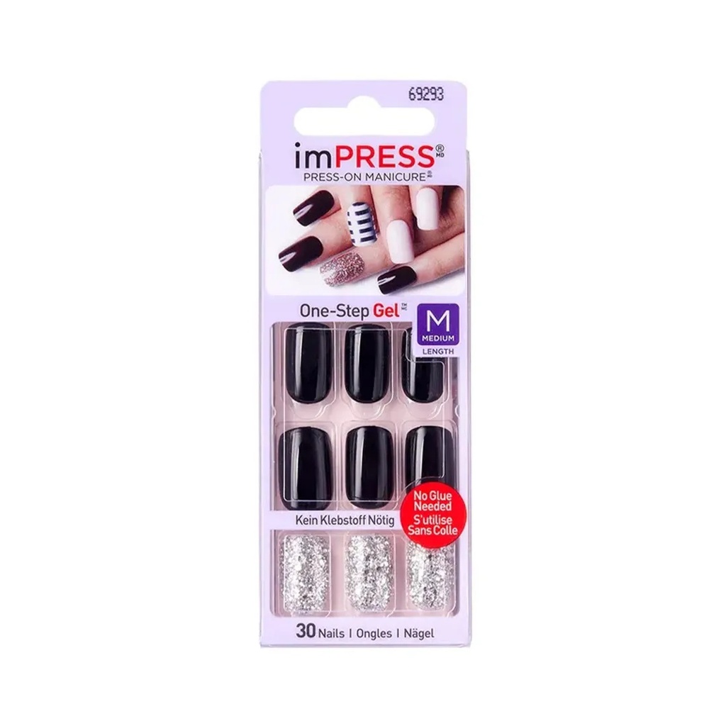 Kiss And Broadway Impress Accents Medium Nails 