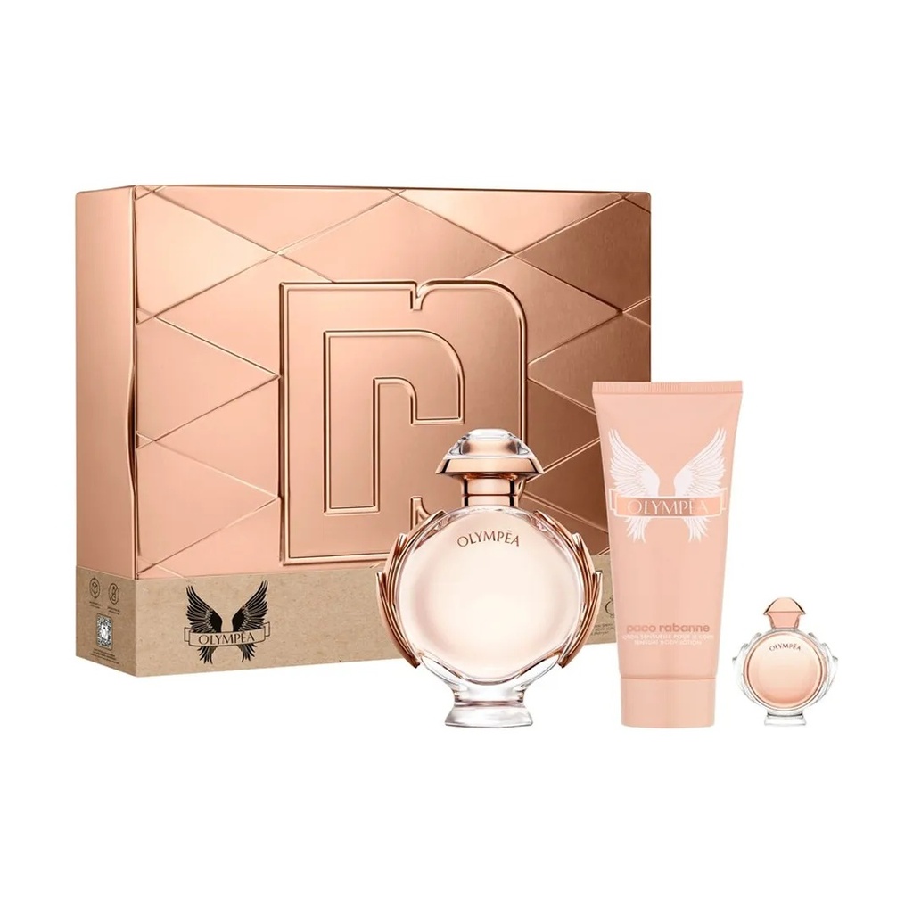Olympea Gift Set EDP 80ML + Body Lotion 100ML + Travel Spray 6ML