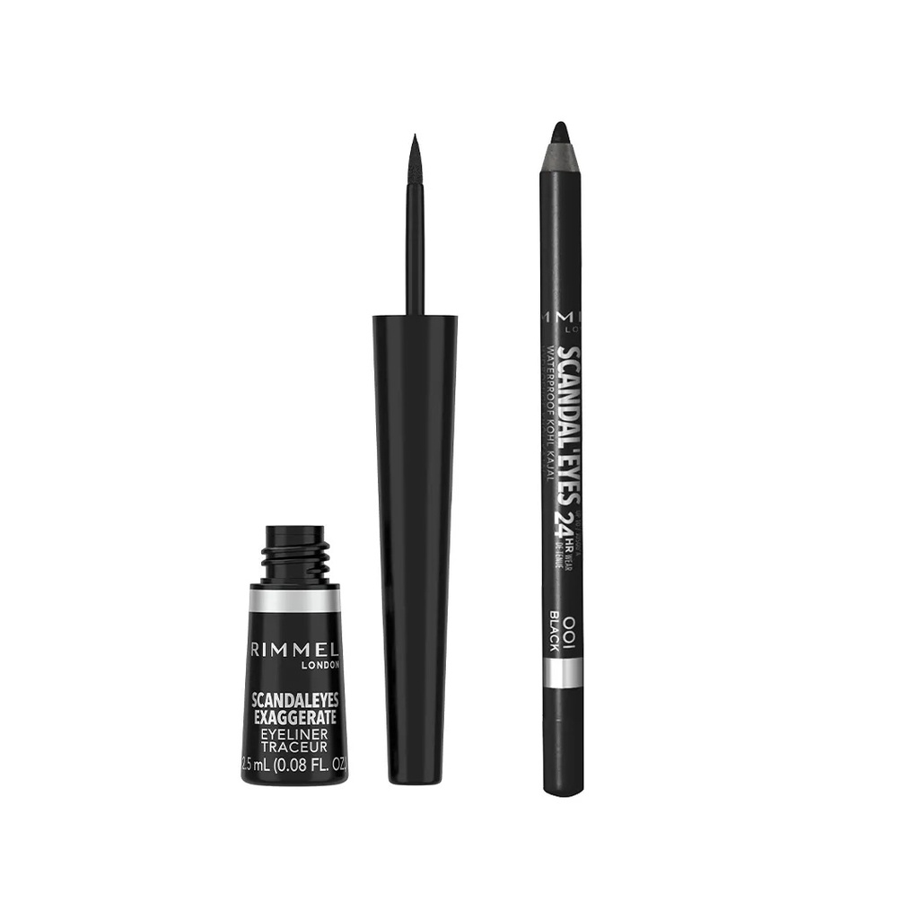 Rimmel Scandaleyes Exaggerate Liquid Liner And Kohl Kit