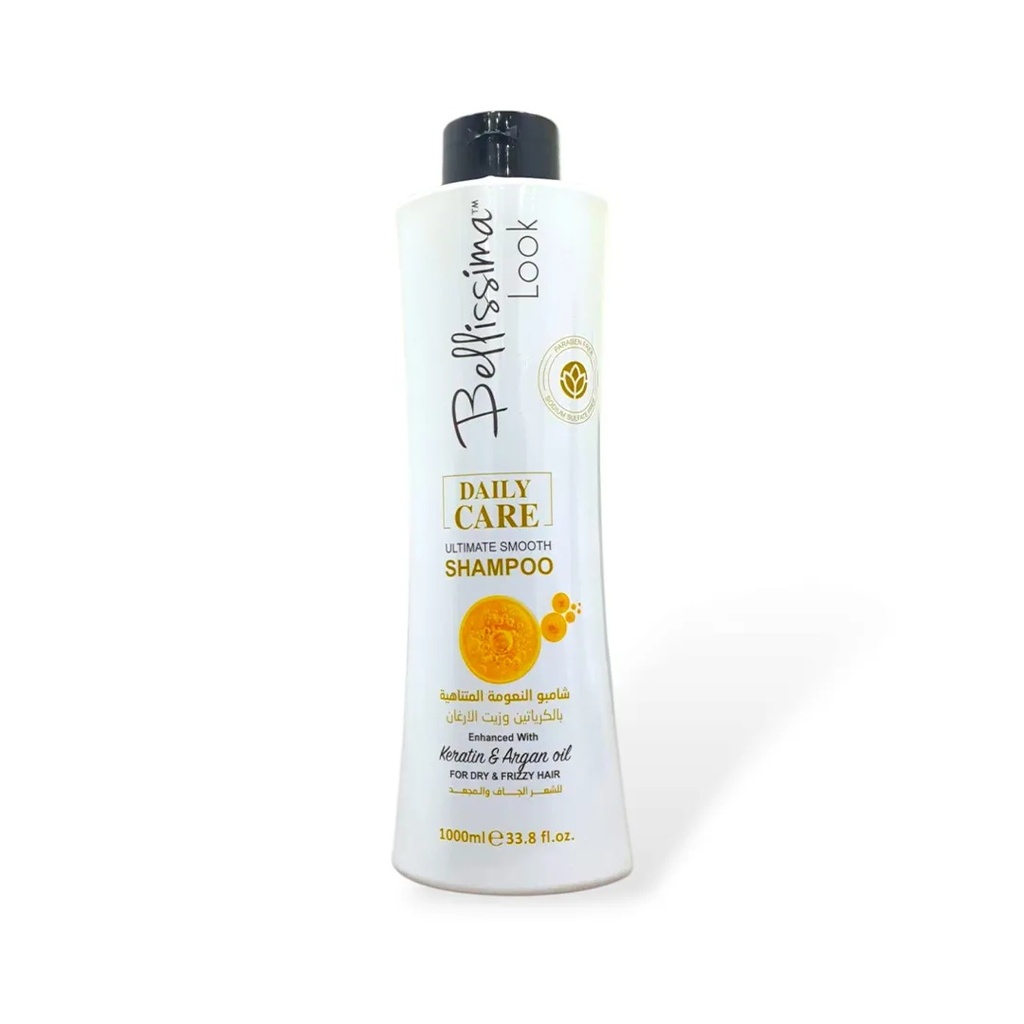 Bellissima Look Hair Shampoo Ultimate Smooth With Keratin & Argan Oil - 1000ml