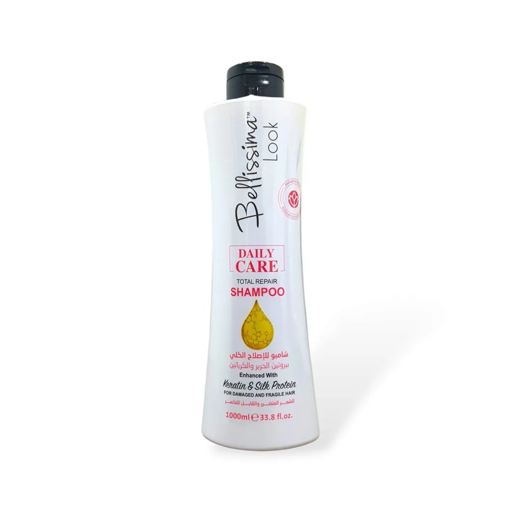 Bellissima Look Hair Shampoo Total Repair With Keratin & Silk Protein - 1000ml