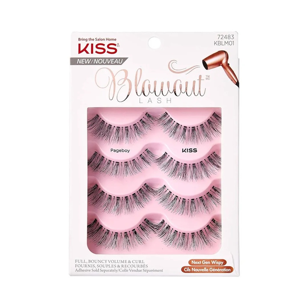 Kiss And Broadway Kiss Blowout Lash Multi Pack 4 Pairs 