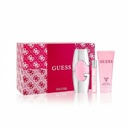 Guess Pink For Women Gift Set EDP 75ML + Travel Spray 15ML + Body Lotion 100ML + Pouch