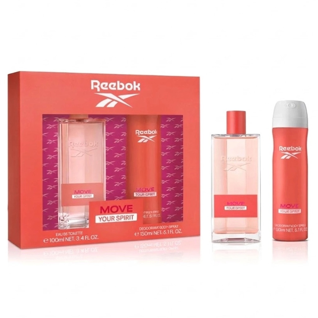 Reebok Move For Her Gift Set EDT 100ML + Body Spray 150ML