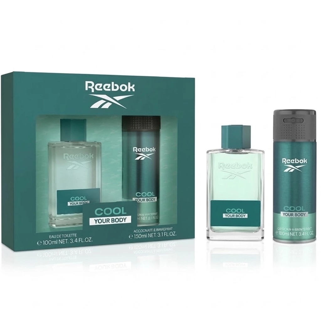 Reebok Set Cool For Him Edt 100ML + Body Spray 150ML