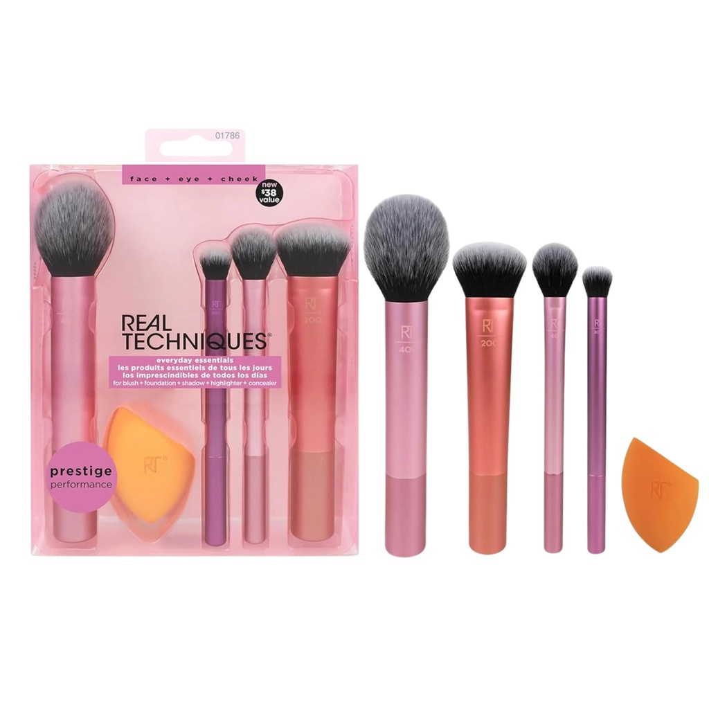 Real Techniques Everyday Essentials Makeup Brush Set
