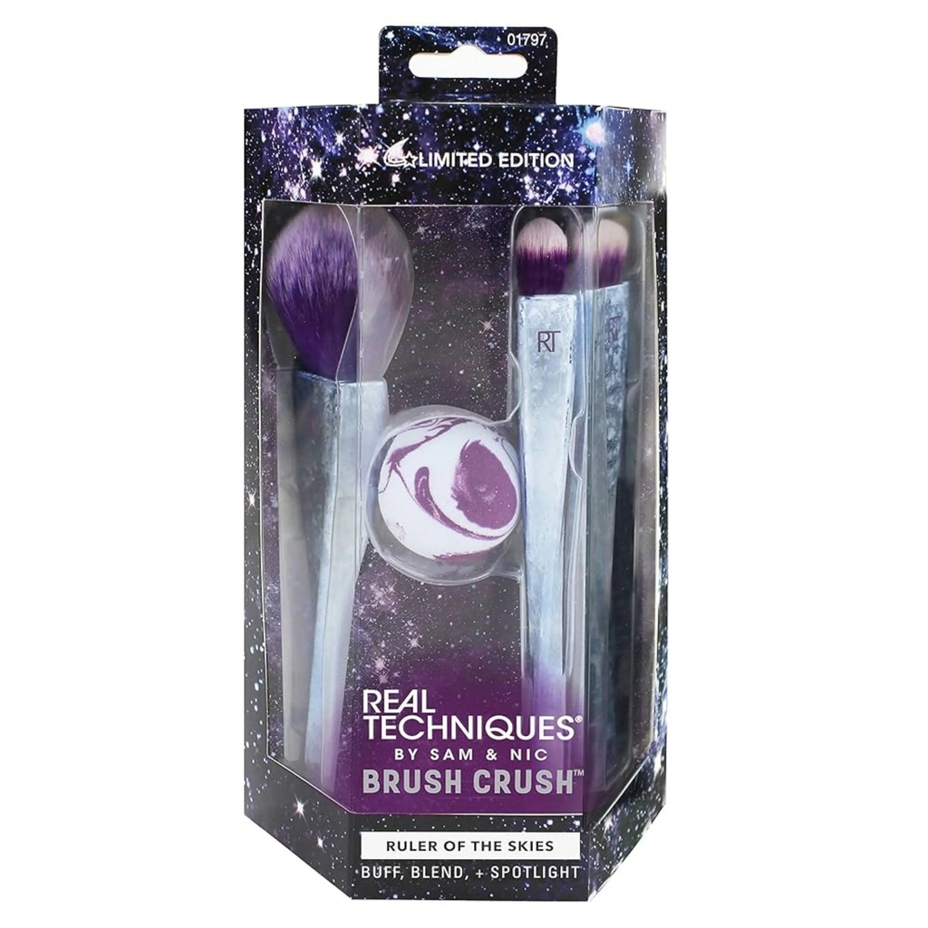 Real Techniques Brush Crush V2 Set - Ruler Of The Skies