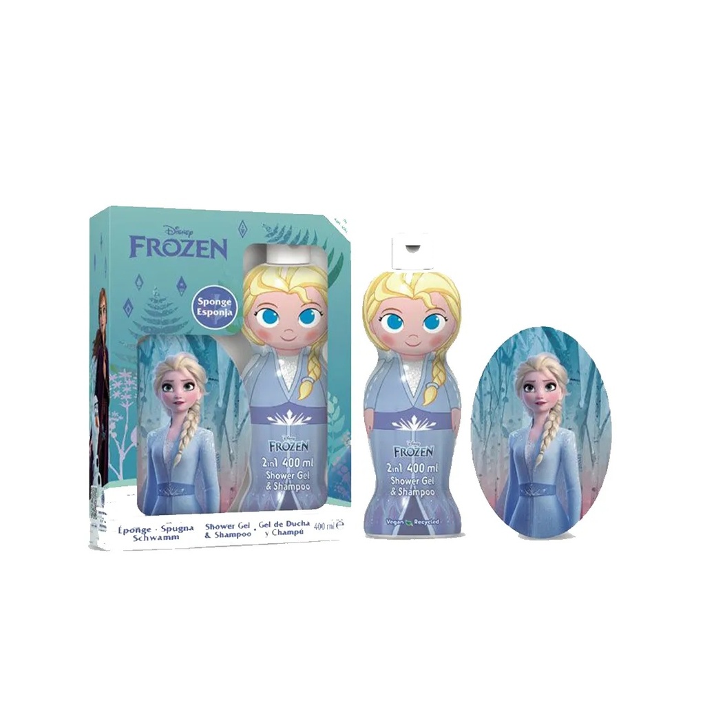 Disney Frozen Frozen Gift Set 1D Shower gel And Shampoo 2 in 1 400 ml ELSA + Sponge