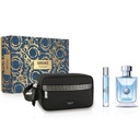 Versace pour Homme For Men Gift Set EDT 100ML + Travel Spray 10ML + Trousse