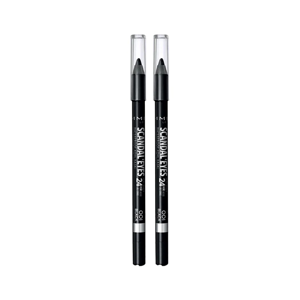 Rimmel Scandaleyes Waterproof Kohl Black Dual Pack