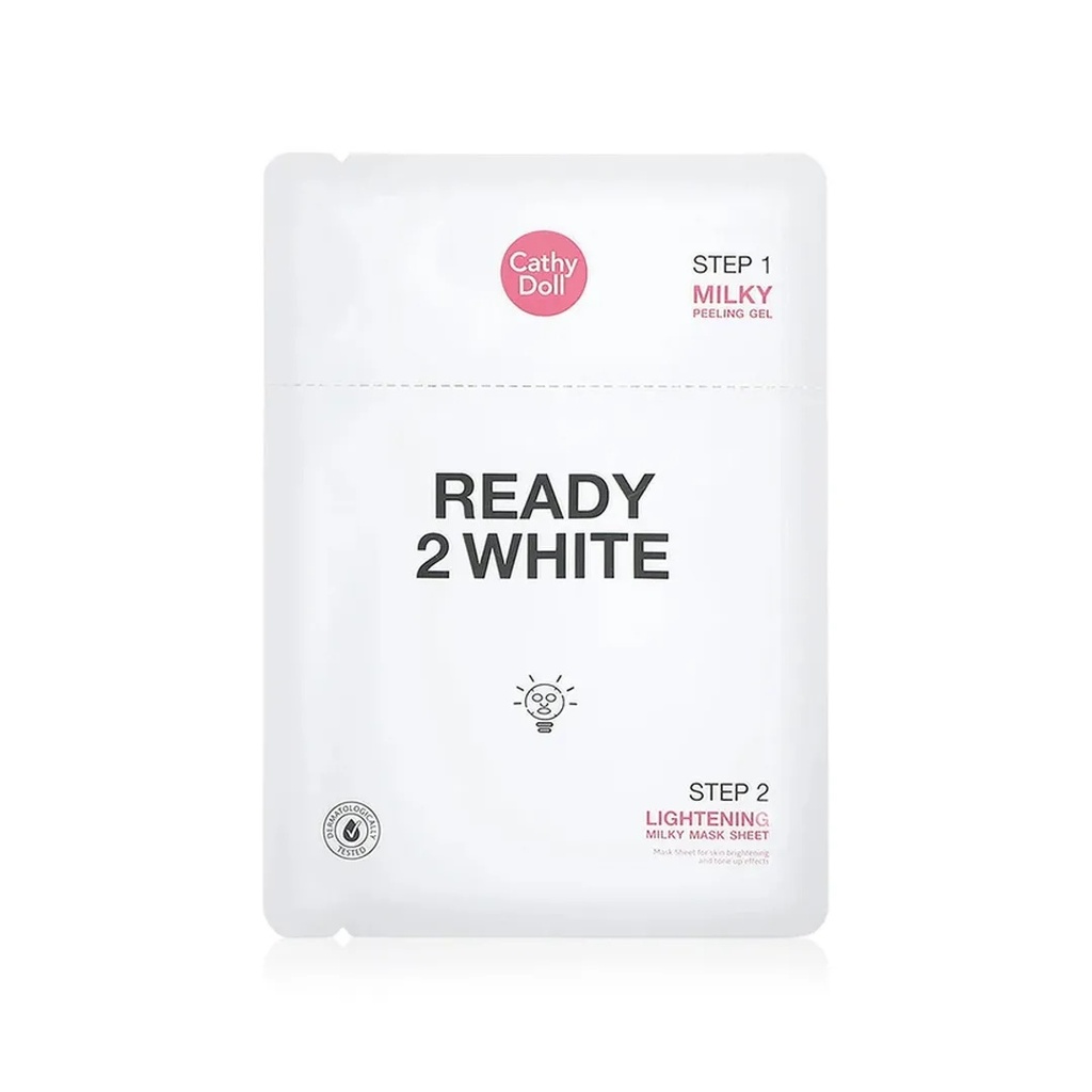 Cathy Doll Ready 2 White Lightening Milky Mask Sheet 2 Step