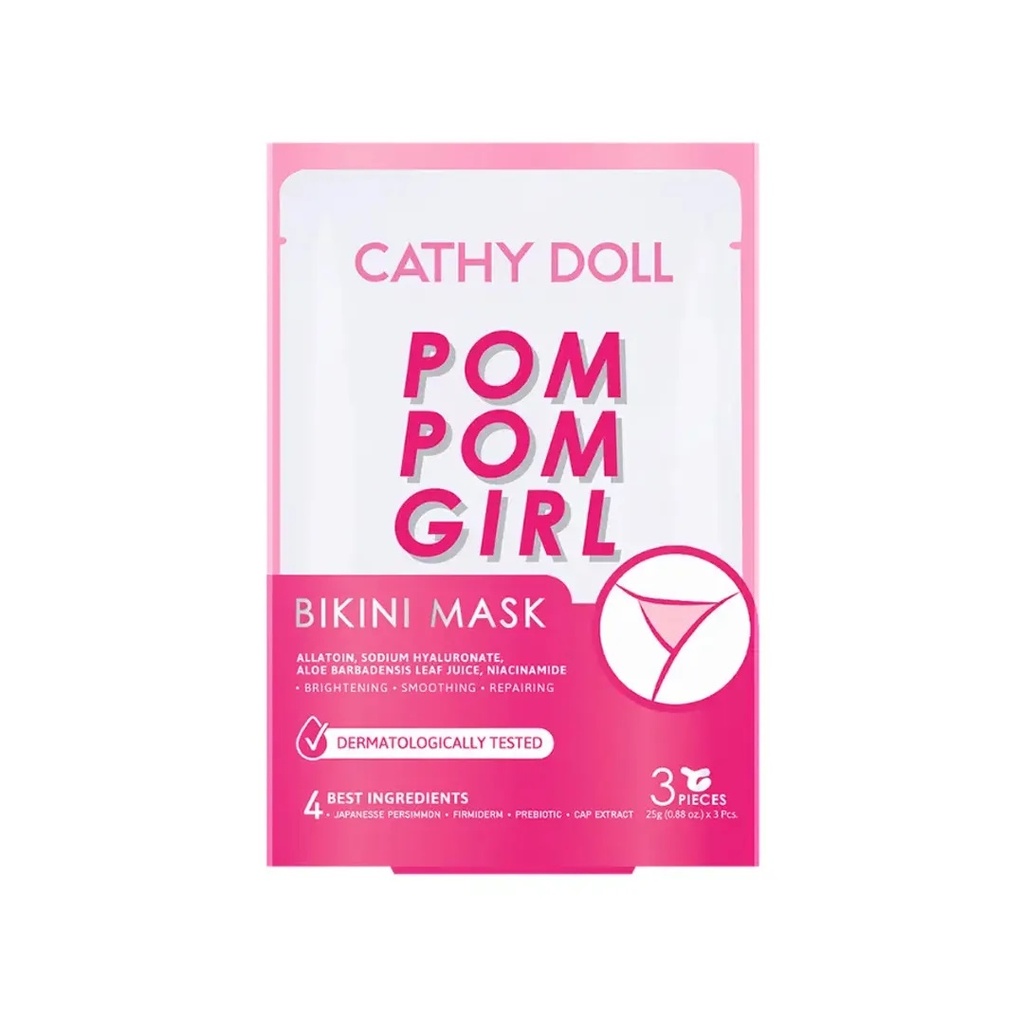 Cathy Doll Pom Pom Girl Bikini Mask 3 Pieces