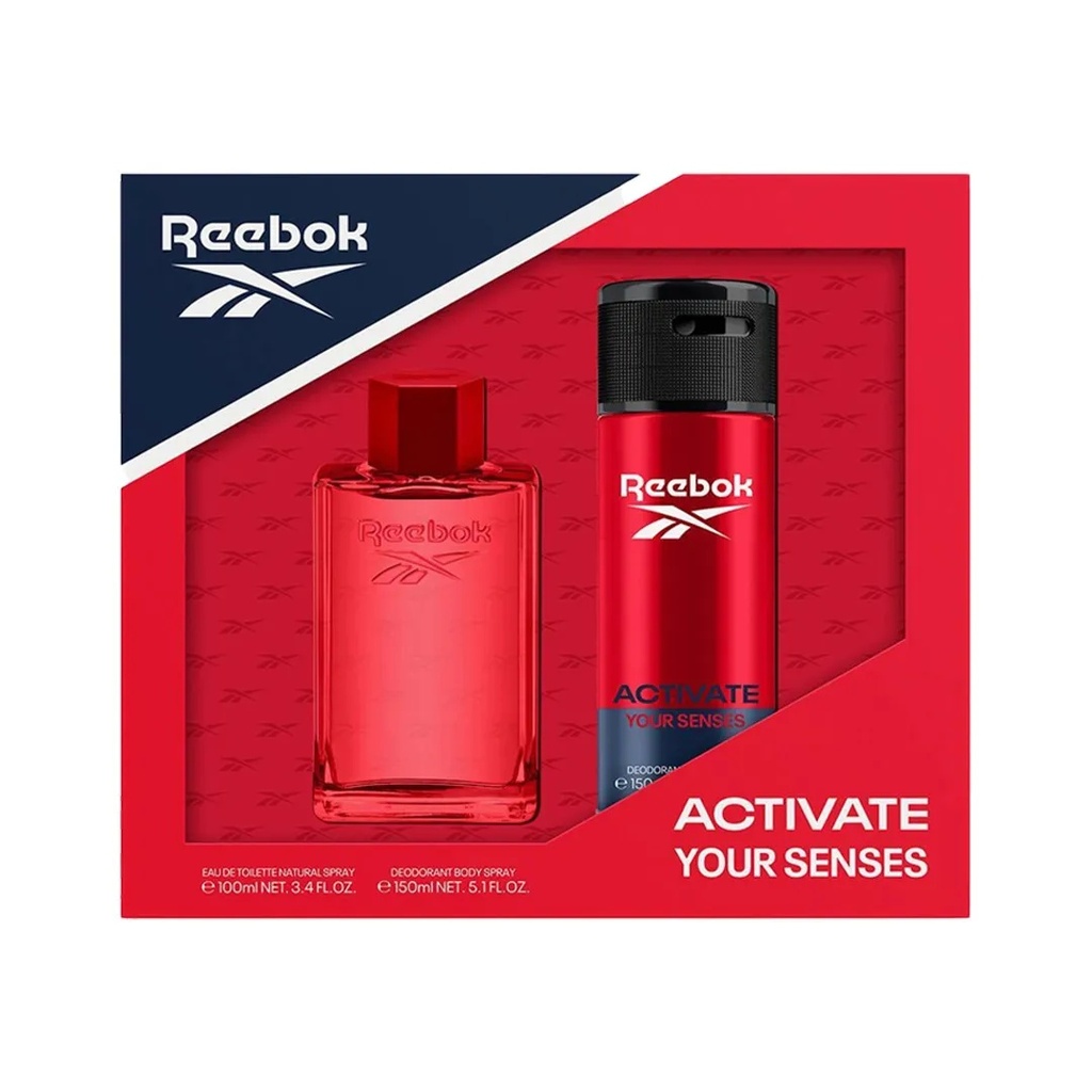 Reebok Activate Your Sense Man Gift Set EDT 100ML + Deodorant Body Spray 150ML