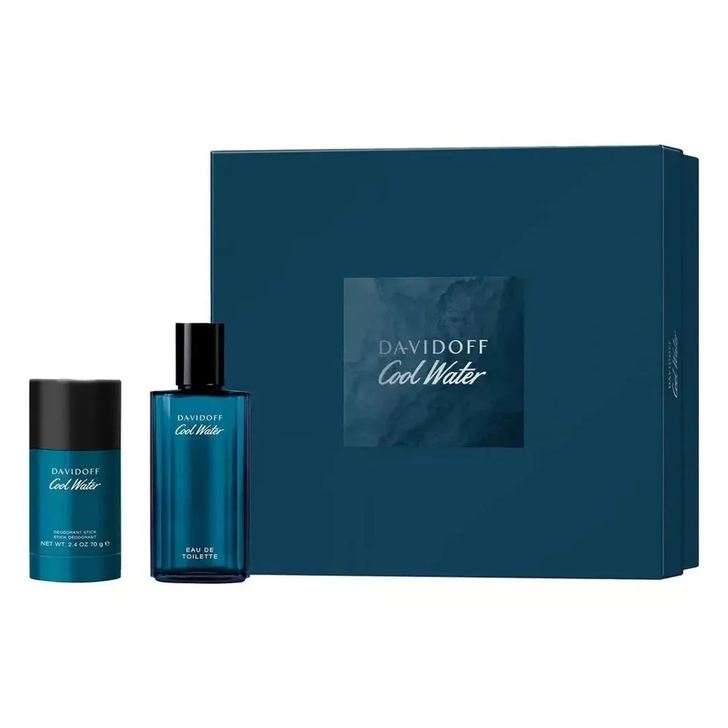 Davidoff Cool Water Set EDT 75ML + Deodorant Stick 75g 