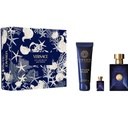 Versace Dylan Blue Men Gift Set EDT 100ML + Bath And Shower Gel 100ML + Travel Spray 5ML