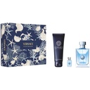Versace Pour Homme Gift Set EDT 100ML + Hair And Body Shampoo 150ML + Travel Spray 5ML