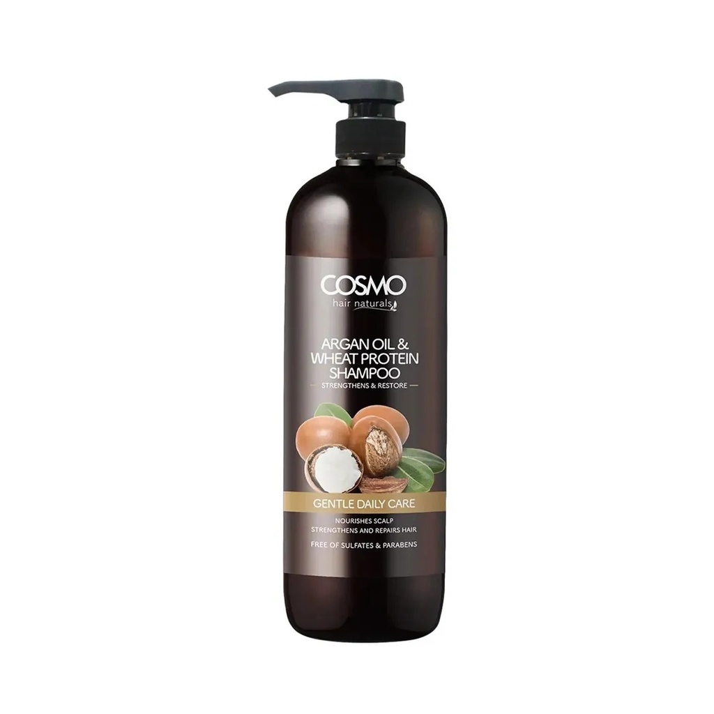 Cosmo Argan Oil And Wheat Protein Shampoo 1000ML