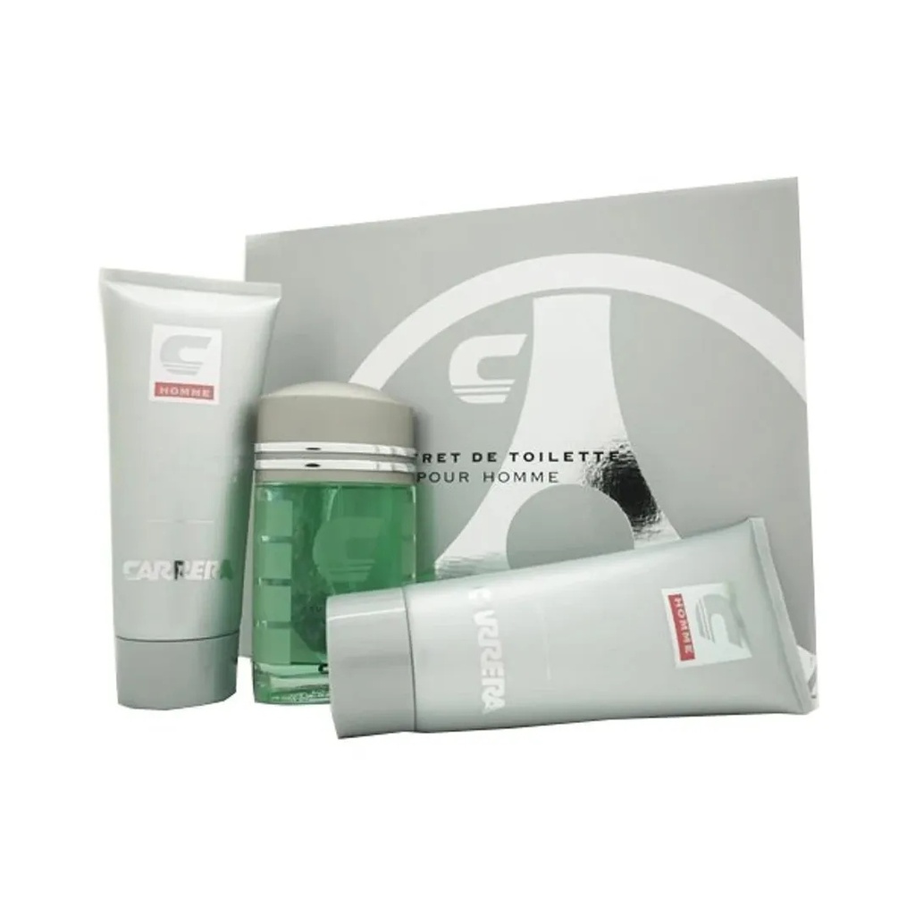 Carrera Pour Homme Gift Set EDT 100ML + Shower Gel 200ML + After Shave Balm 200ML